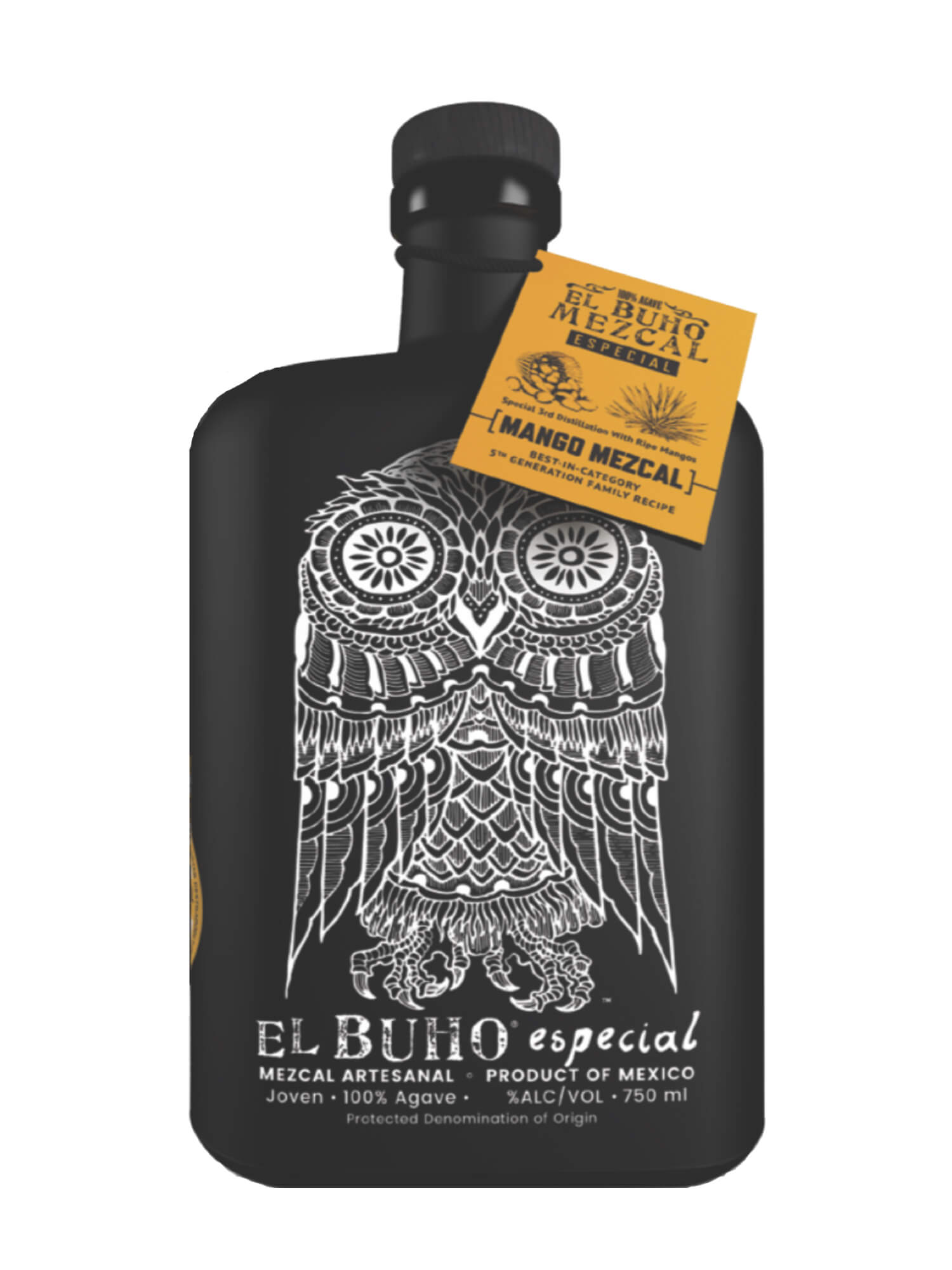 El Buho Mango Mezcal bottle
