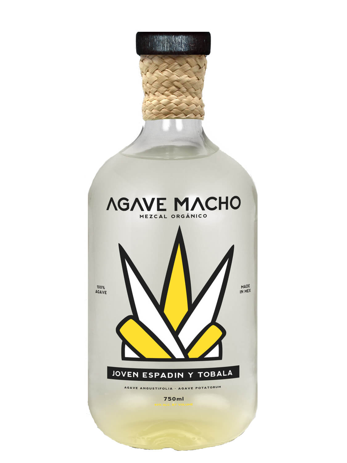 A bottle of Agave Macho Espadin-Tobala ensamble mezcal