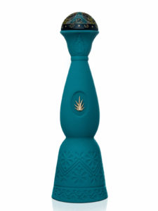 Clase Azul Mezcal Guerrero ceramic turquoise-colored bottle