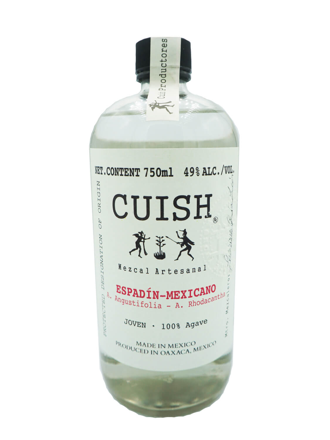 Cuish Espadin-Mexicano mezcal bottle