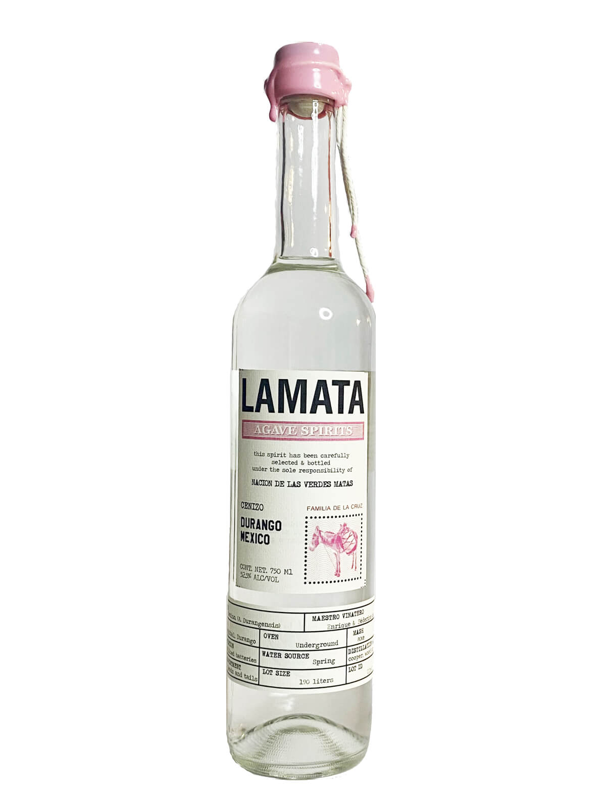 Lamata Cenizo Durango bottle